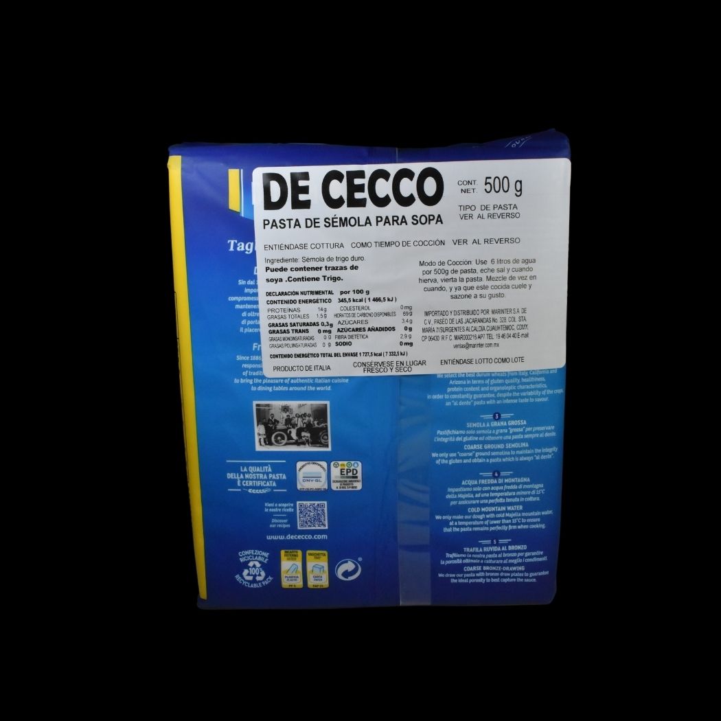 De Cecco Tagliatelle n° 203 500 Gr.