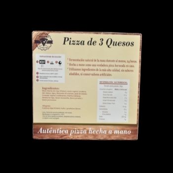 Pizza tripack de 3 quesos congelada kabanos-0103310126185