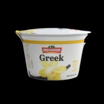 Yogurt griego vainilla sin grasa mehadrin 170gr-014353103202