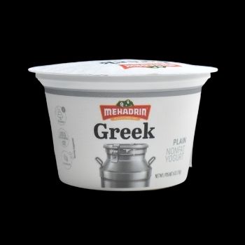 Yogurt griego natural sin grasa mehadrin 170 gr-014353103219