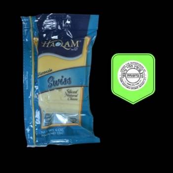 Queso suizo natural rebanado haolam 170 gr-026638220009