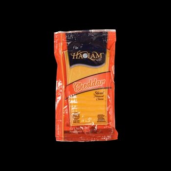Cheddar sliced colored 170gr haolam-026638228005