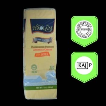 Queso amarillo rebanado haolam 1.360 kg 108 rebanadas-026638251201