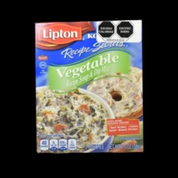 Sopa y dip de vegetales instantaneos lipton 58 gr-041000005749