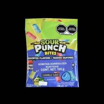 Gomitas sour punch bites sabores surtidos 105 gr-041364083544