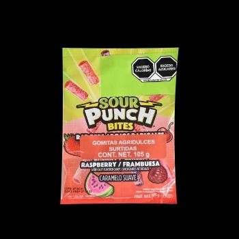 Sour punch bites rojos 105 gr-041364083568