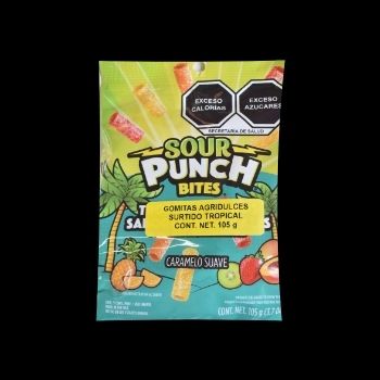 Sour punch bites surtido tropical 105 gr-041364083575