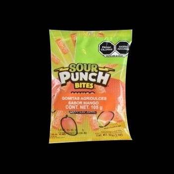 Gomitas sour punch bites mango 105 gr-041364083704