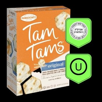 Galletas saladas tam tams original manischewitz 272gr-072700000338