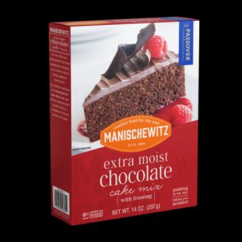 Extra moist chocolate cake mix 397 gr manischewitz-072700008051