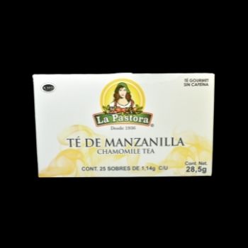 Té de manzanilla la pastora 28.5 gr-086141003001