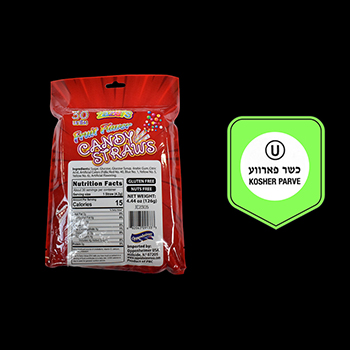 Candy straws frutas 126 gr zazers-682063091333