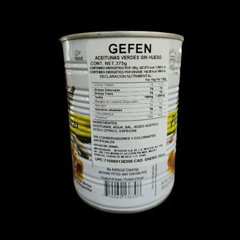 Aceitunas verdes sin hueso gefen 560 gr-710069138308
