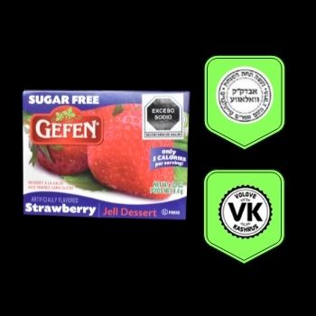 Gelatina diet strawberry gefen 10 gr-710069302556