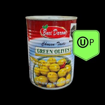 Aceitunas verdes enteras bnei darom 340 grs-7290002015321