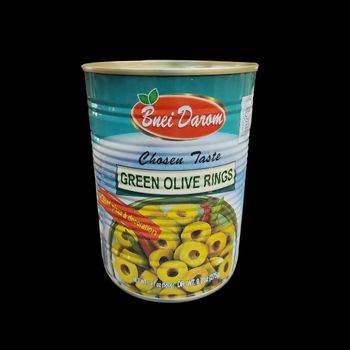 Green olives rings bnei darom 560 gr-7290002780649