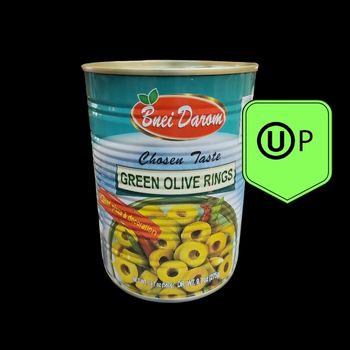 Green olives rings bnei darom 560 gr-7290002780649