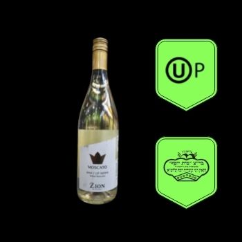 White moscato sparkling wine 750 ml zion-7290011240905