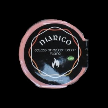 Paquete de obleas sin azúcar sabor flama niarico-730399018637