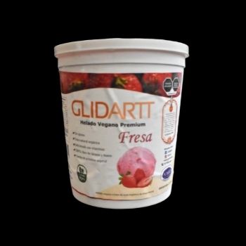 Helado de fresa parve 1 lt glidart-7500326681134