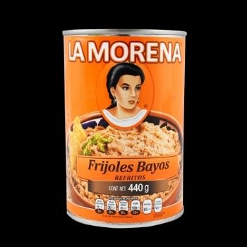 Frijoles bayos refritos la morena 440 gr-7501062701032