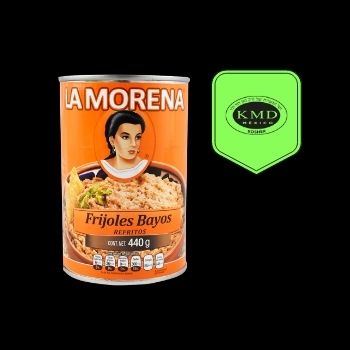 Frijoles bayos refritos la morena 440 gr-7501062701032