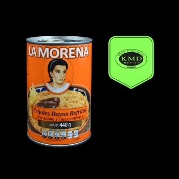 Frijoles bayos con adobo y chipotle la morena 440 gr-7501062701049