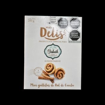 Mini galletas de rol de canela dubush 200 gr-7502280423201