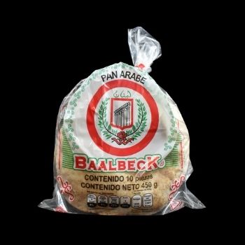 Pan arabe blanco chico baalbeck de 450 gr-7503001862484