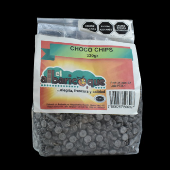 Choco chips albaricoque 320 gr-7506257506027