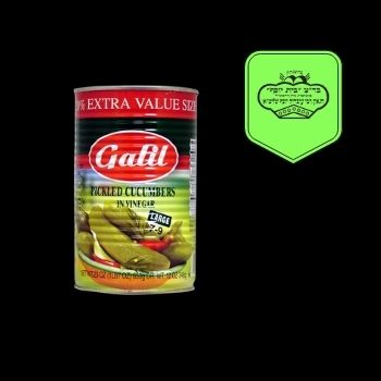 Pickled cucumbers in vinegar galil 650 gr-794711001455