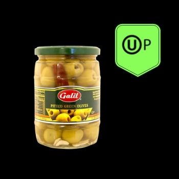 Pitte green olives galil 560 gr-794711001677