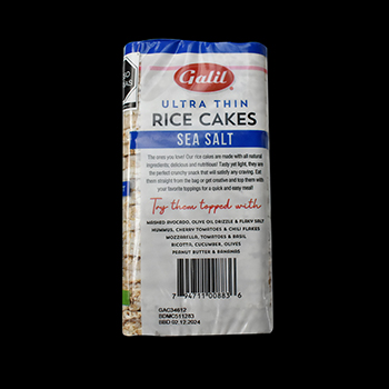 Rice cakes ultrafinos sal marina 100 gr galil-794711008836