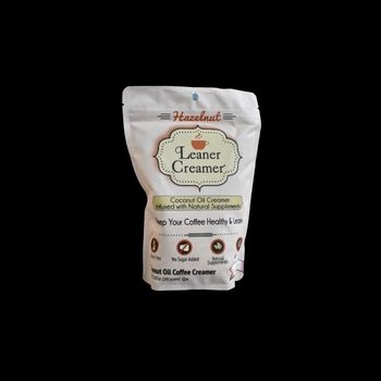 Crema para cafe coconut oil hazelnut 280 g leaner creamer-857456007165